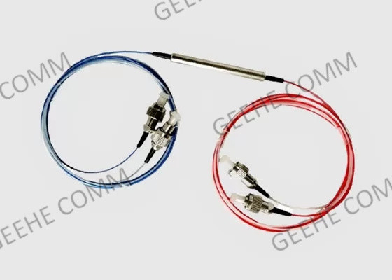 단일 모드 2X2 FC/APC FBT 쪼개는 도구 느슨한 관을 가진 이중 창 0.9mm 섬유