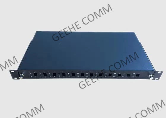 24 공항 LC 접속 트레이 19 인치 1U 선반 장착 섬유 플러그반