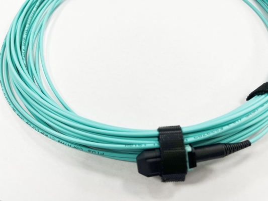 8F OM4 2mm OD MPO(F)-MPO(F) B형 OFNP 저손실 13m