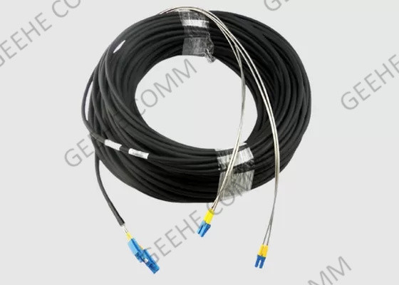 LC 100M에 다중 상태 3.0mm Corning OFNR 쌍신회로 광섬유 접속 코드 LC