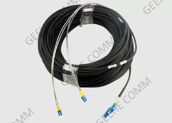 LC 100M에 다중 상태 3.0mm Corning OFNR 쌍신회로 광섬유 접속 코드 LC