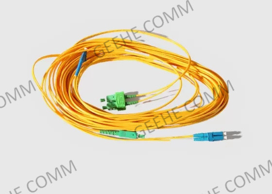 FTTH 실내이 2.0 밀리미터 PVC 단일모드 SC UPC 광섬유 점퍼