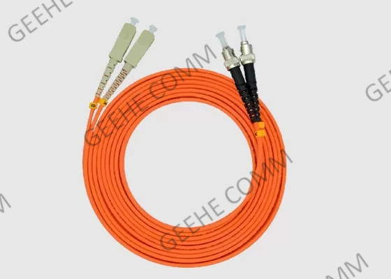 Fiber Jumper G657A ST To SC Duplex 10G Single Mode Fiber Patch Cord