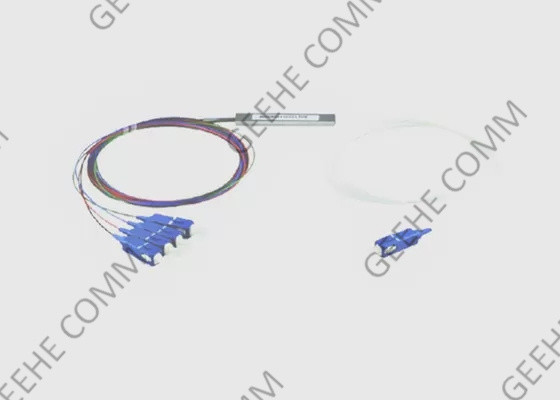 1x4 작은 모듈 900μm SC / UPC LZSH 단일모드 광섬유 Ｙ 분배기