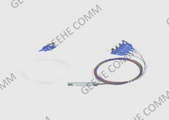 1x4 작은 모듈 900μm SC / UPC LZSH 단일모드 광섬유 Ｙ 분배기