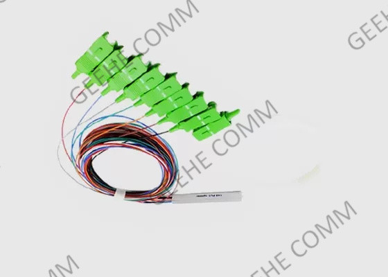 단일모드 스틸 튜브 1x8 SC / APC 작은 광섬유 PLC 분배기 0.9 밀리미터