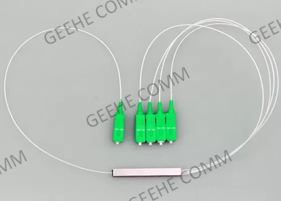 1×4 스틸 튜브 850nm 1550nm 단일모드 섬유 분배기
