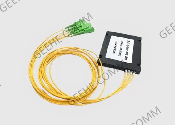 CATV / FTTH를 위한 SC / UPC 연결기와 1x4 PLC 분배기 ABS 박스 형상 섬유 광학 분배기
