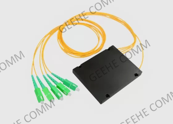 CATV / FTTH를 위한 SC / UPC 연결기와 1x4 PLC 분배기 ABS 박스 형상 섬유 광학 분배기