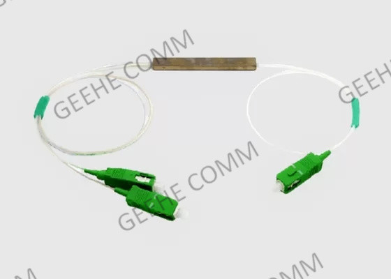 1 아웃에서 2와 5G 1×2 FTTH SC APC 0.9 밀리미터 광 분배기