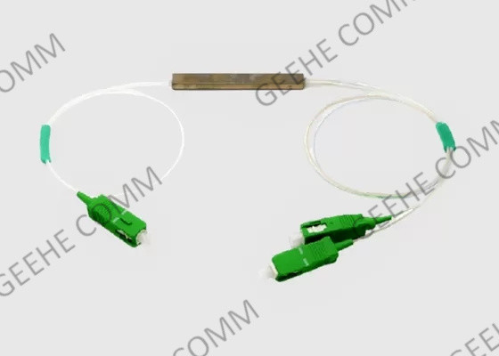 1 아웃에서 2와 5G 1×2 FTTH SC APC 0.9 밀리미터 광 분배기