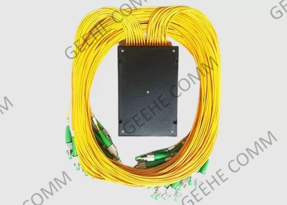 PLC 광섬유 케이블 스플리터 1x64 ABS 박스 SM 2mm 1m FC APC 커넥터