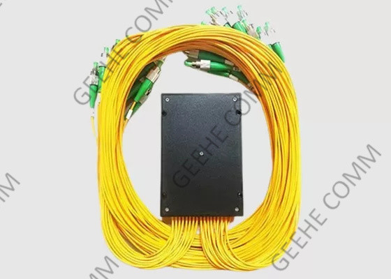 PLC 광섬유 케이블 스플리터 1x64 ABS 박스 SM 2mm 1m FC APC 커넥터