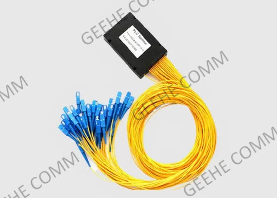 1x32 PLC 섬유 케이블 스플리터 SC/UPC 900UM 1.5M ABS 박스 광 스플리터