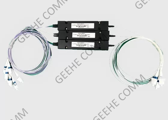 GPON을 위한 마지막 제조사 850nm MM 2/98 결합 비율 LC / PC 1×3 FBT 연결기