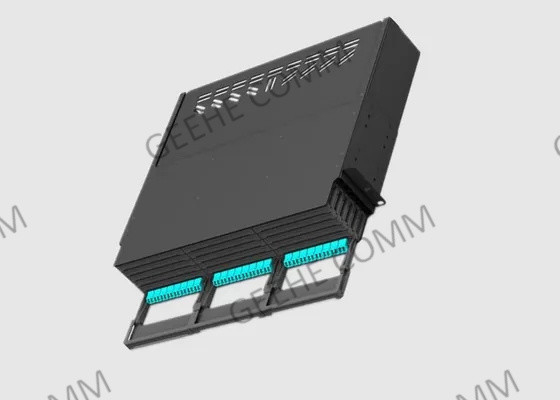 LC 288에 대한 2U 선반 장착 MPO는 HD 플러그반을 공동을 만듭니다