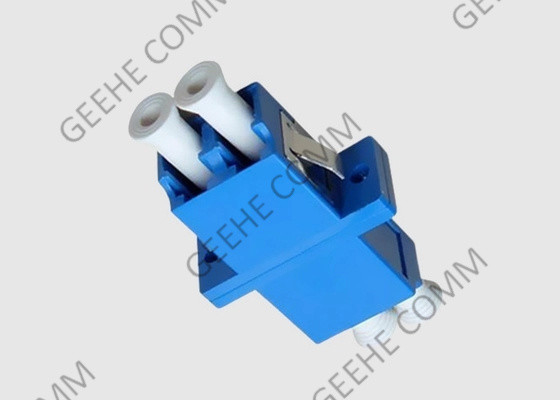 플랜지를 가진 LC 광섬유 케이블 접합기에 파란 색깔 단일 모드 쌍신회로 LC