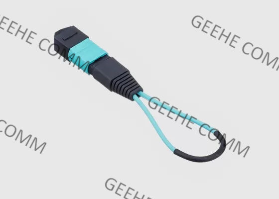 0.3m OM4 MPO MTP 광섬유 되돌림 어댑터