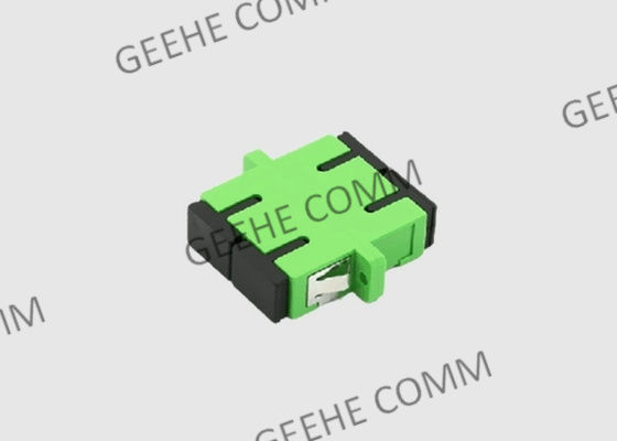 플랜지를 가진 다중 형태 쌍신회로 플라스틱 녹색 SC APC 격벽 접합기