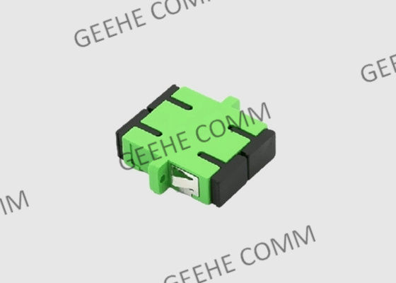 플랜지를 가진 다중 형태 쌍신회로 플라스틱 녹색 SC APC 격벽 접합기