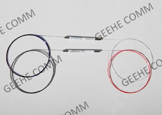 한 개의 방식 1550nm PM 섬유 1×2 광섬유 WDM 연결기