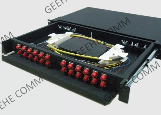 산화 지르코늄 삽입물 단일모드 2U 24 공항 FC 광섬유 플러그반