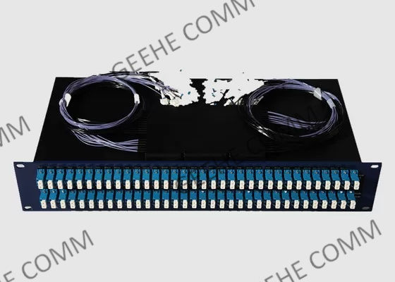 19 인치 2U 다중 모드 96 공항 LC 두 부분으로 된 플러그반