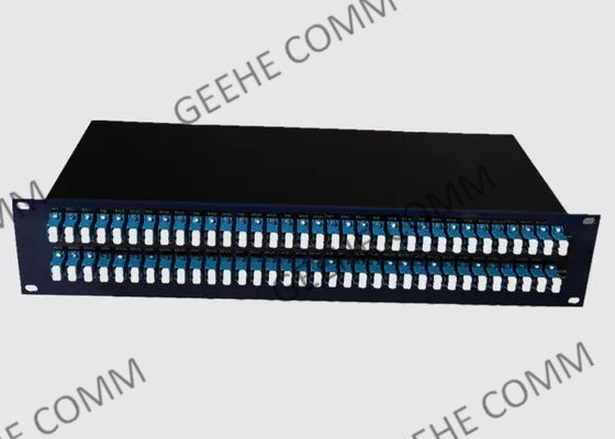 19 인치 2U 다중 모드 96 공항 LC 두 부분으로 된 플러그반