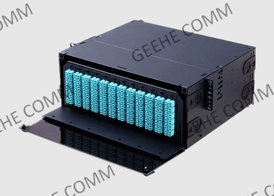 어댑터 패널 또는 MPO / MTP 카세트와 4U HD 선반 장착 섬유 플러그반