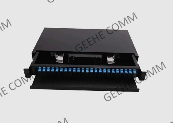 24 항구 SC UPC 어댑터 랙은 데이타 센터를 위한 1U 플러그반을 탑재합니다