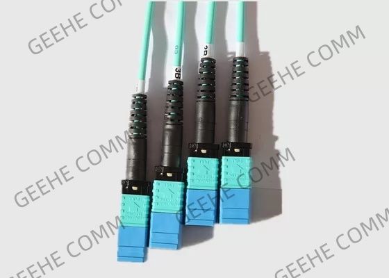 다중 모드 8은 MPO 섬유 케이블에 100G OM4 10m MPO를 공동을 만듭니다