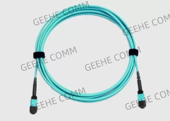 여성 LSZH OM3 MPO 섬유 케이블에 남자인 12 핵심