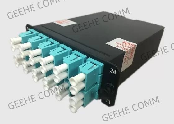 40Gb OM3 2x MPO-12 두 부분으로 된 50/125 다중 모드 MTP 카세트