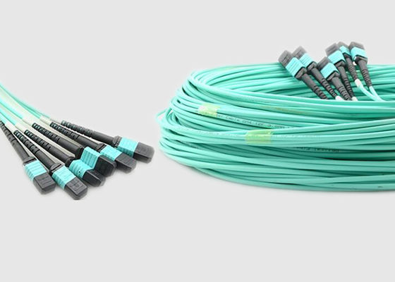 다중 모드 8은 MPO 섬유 케이블에 100G OM4 10m MPO를 공동을 만듭니다