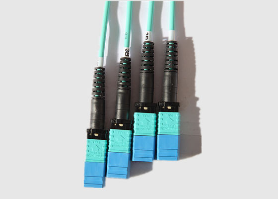다중 모드 8은 MPO 섬유 케이블에 100G OM4 10m MPO를 공동을 만듭니다