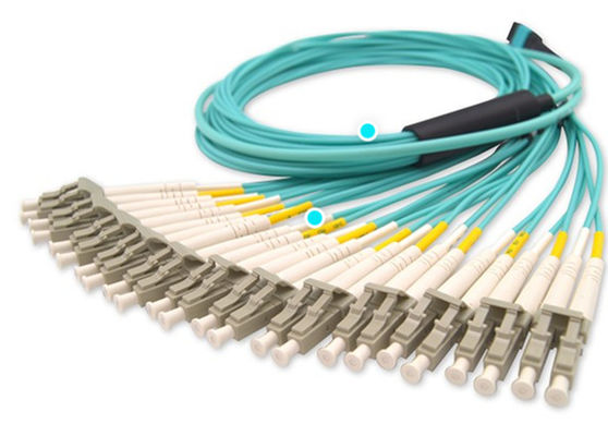 144 섬유 OM3 LC 뒤라이페스 100G MPO 섬유 케이블