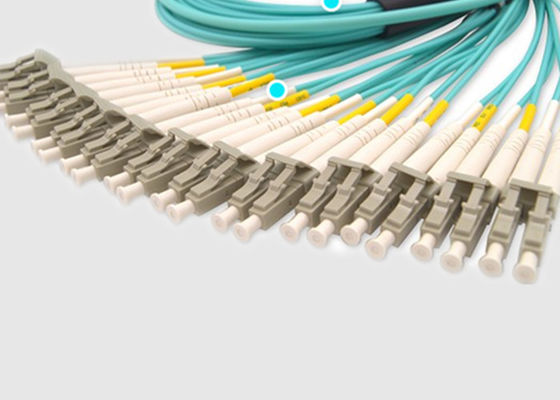 144 섬유 OM3 LC 뒤라이페스 100G MPO 섬유 케이블