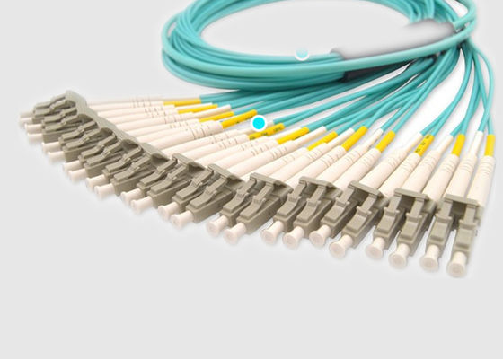 144 섬유 OM3 LC 뒤라이페스 100G MPO 섬유 케이블