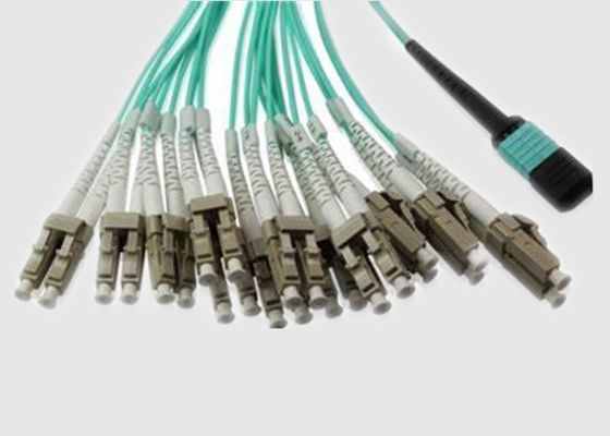144 섬유 OM3 LC 뒤라이페스 100G MPO 섬유 케이블